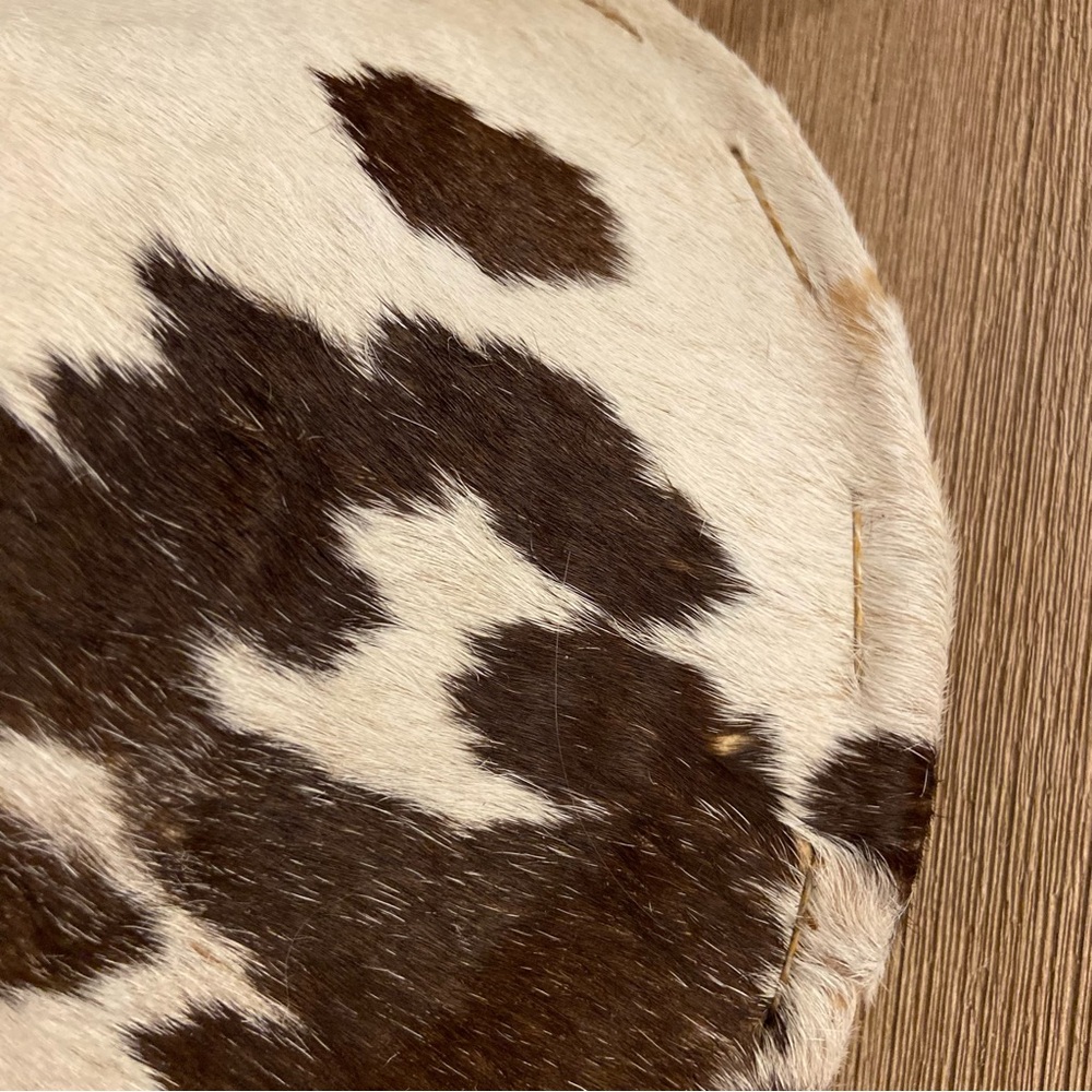 Native American Vintage Animal Hide Covered Basket, Authentic Piece - Picture 4 of 11